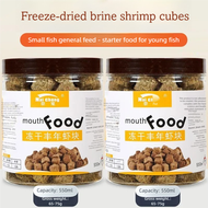Freeze-Dried Brine Shrimp Cubes Fish Food High Protein Artemia Blocks For Tropical Fish Arowana Bett
