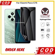 HP LAYAR Xiaomi Redmi 14c/Poco C75 Hydrogel Spy Matte Anti-Scratch Screen Protector for Phones