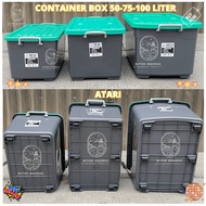 ATARI WHEEL CONTAINER BOX 25 43 50 75 100 LITER MULTIPURPOSE CONTAINER BOX STORAGE BOX