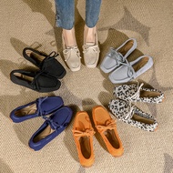 Large Size (34-43) Princess Shoes Flying Knitted Flat Square Toe Shoes Knitted Knitted Large Size Wo