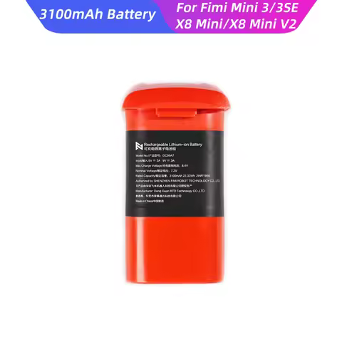 3100mAh Battery Plus For Fimi X8 Mini V2 Accessories 37mins Flight Time Batteries For FIMI MINI 3 SE