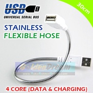 Stainless USB Flexible Hose Data & Charging Cable 4p Charging Cable Hose