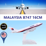 16cm Malaysia  Airlines Boeing B747 Miniatur Resin Penumpang Kargo Pesawat Kapal Terbang Model Kolek