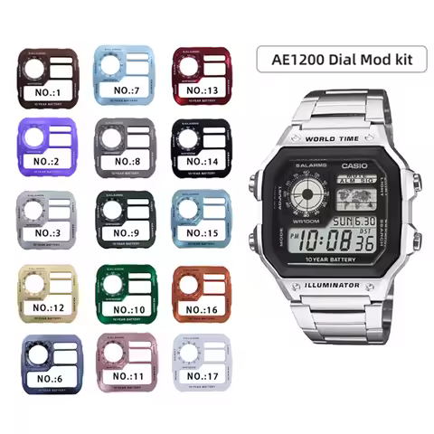 For Casio AE1200 Watch Dial Mod Kit Top Quality 3299 Movement AE-1200 AE-1200WH Japanese Copper Watc