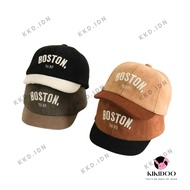 KKD Boston Pattern Kids Baseball Cap 1-5 Years | Cute Baby Hat Made of Premium Adjustable Material T