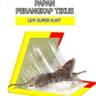 Lem Tikus Papan Perangkap Jebakan Tikus Cap Gajah Super Kuat Siap Pakai / Kertas Lem Tikus Model Buk