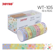 Washi Tape Joyko WT-105 Colored Paper Adhesive Tape 15 mm x 3 M