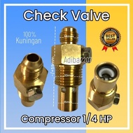 Check Valve 1/4Hp Klep Tangki Tabung Kompresor Shark 1/4 Hp