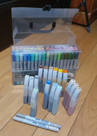 【二手】Copic 72色 A組 麥克筆 （含剩餘的補充液）
