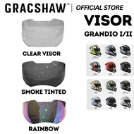 [VISOR] Gracshaw G9200 Grandio I/II Clear (SIRIM Approved) / Smoke Tinted / Rainbow Visor