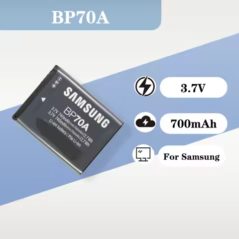 BP70A 3.7V 700mAh Rechargeable Li-ion Battery Replacement For Samsung ES65 ES70 ST60 PL120 PL170 ST1
