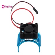 For  A959-B 144001 124019 RC Car Aluminum Alloy Motor Heatsink Cover with Cooling Fan for 540 550 36
