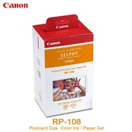 CANON RP-108 High-Capacity Color Ink/Paper Set (สินค้าCANONแท้ สำหรับเครื่องปริ้น SELPHY CP1300 ,CP1200 )