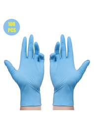 100入組，一次性藍色丁腈手套，防水洗碗手套，耐靜電工作手套，家用清潔手套，多功能丁腈手套，家庭小工具
