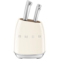 Smeg Cream Stainless Steel Knife Block Set