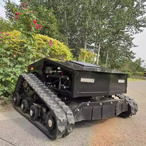 High-intensity operation 3800M²/H crawler mower robot GPS navigation automatic charging 800mm mowing