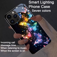 Smart LED Butterfly Phone Case For iPhone 18 17 16 15 14 13 12 Pro Max Flash Phone Cover