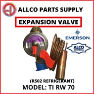 EXPANSION VALVE TI SERIES TI RW 70 EMERSON/ALCO CONTROLS R502 GAS TYPE (STOCKS CLEARANCE) | ALLCO PA