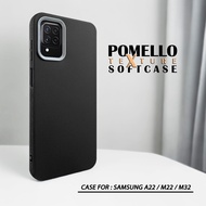 HP Case for Samsung A22 4G / M22 / M32 Softcase POMELLO LEATHER PATTERN Casing Case Samsung A22 4Ghp
