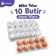 10 Egg Mica (Get 50pcs) - Plastic Egg Mica/ tray Plastic Egg tray