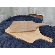 (C-G-0710/0812) 7"X10" 8"x12" Pizza Plate Rectangle Wood Chopping Board With Handle 披萨盘木砧板带手柄 Papan 