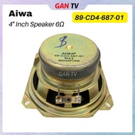 (1pc) Aiwa 4" Inch 6 Ohm 102MM 89-CD4-687-01 Portable Audio Speaker Unit Speakers Units 4Inch 4Inci 