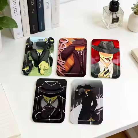 1pc Funny Forsaken Mafioso ID Card Sleeve School Card Access ID Card Bus Meal Card Protective Sleeve