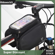 [kidsworld1.sg] Bike Frame Bag Fit Smartphone Below 7 Inch Top Tube Bike Bag Cycling Accessories