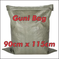 1 set 5pcs Guni Bag Hijau PP Woven Sand Bag Plastic Karung Guni Beg
