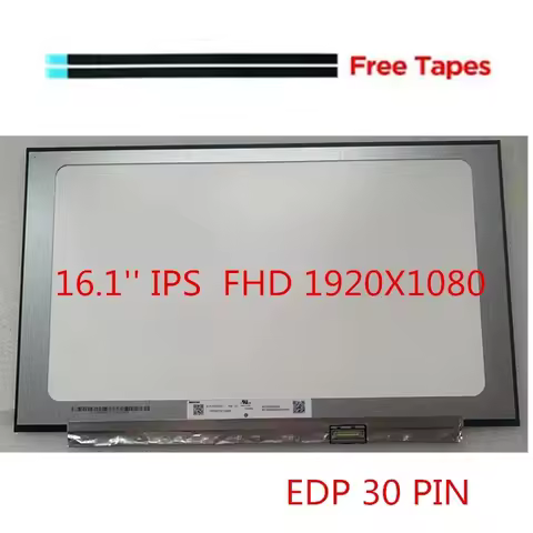 16.1 INCH Laptop LCD Screen EDP 30 Pins IPS For Honor HYLR-WFQ9 N161HCA-EA3 NV161FHM N41 N61 EA3 N16