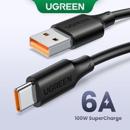 UGREEN 100W 6A USB Type C Super Charge Cable for Huawei P50 P40 Pro P30 Mate10 20 Pro Honor V10 USB 3.1 Fast Charging Cable USB C Data Super Charge for Huawei Mate 10 P9 Huawei P20/P20 Pro