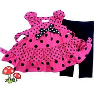 KIDS GIRL RARE EDITIONS 2PCS SET - DRESS + SLACK LEGGING