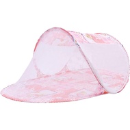 Alomejor Baby Crib Net Tent, Breathable Mesh Design Prevent Two Way Zipper Infant Bed Net Cotton Pol