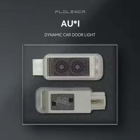 2pcs Dual lens dynamic Welcome Door Light For For Audi S5 S7 RS A1 A3 A4 A5 A6 A7 A8 Q5 Q6 Q7 Q8 Pro