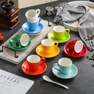 Espresso Cup Saucer Set 80ml European Ceramic espresso espresso Small Exquisite Mini Cup