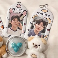 Taiwan Taiwan Ready Stock Ready Stock🚚Korea Korea ins White Cute Animal Ears PVC Card Holder Charm P