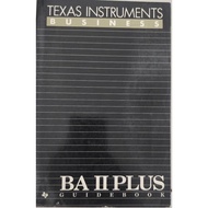 TEXAS INSTRUMENTS BUSINESS BA II PLUS GUIDE BOOK USED ORIGINAL