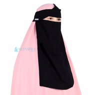 Terlaris! Flap Niqab Poni Pulldown Sifon Alsyahra Exclusive