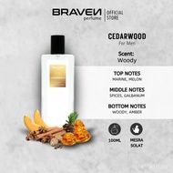 BRAVEN Perfume For Men Perfume Perfum Lelaki Tahan Lama Minyak Wangi Lelaki Cedarwood Bau Woody 100m