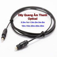 Dây Quang Optical dài 1m-1.5m-2m-3m-10m-15m-20m-25m-30m cáp quang âm thanh giá 1 dây.