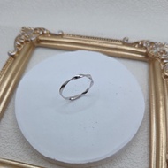 Gold Shop PT950 White Gold Mobius Ring Birthday/Valentine's Day Gift