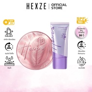 HEXZE DOUBLE CUSHION + UP SUNSCREEN SPF50 With Built-In Powder Puff Lazy Cream