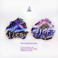 【Shipment Within 24 Hours‌】 Ijen Volcano Indonesia Blue Fire Fridge Magnet Home Decoration High Aest