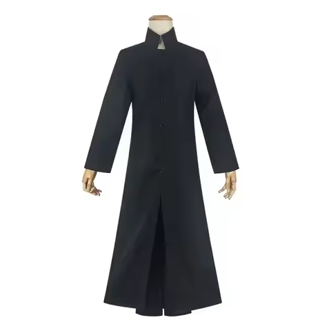 2026 Matrix Cosplay Kostume Neo Trench Coat Black Cosplay Costume Halloween Party Costumes for Men C