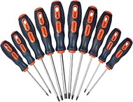 TECKMAN Torx Screwdriver Set, 10 in 1 Magnetic Torx Security Screwdrivers with T6 T8 T9 T10 T15 T20 