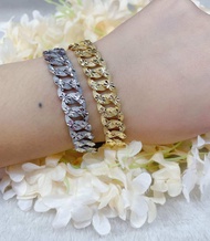 10k Gold and white gold Bracelet