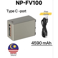 for Sony Fv-100 Fv100 type c battery Charger