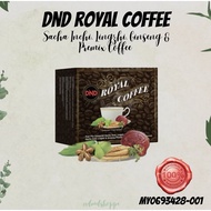 DND Royal Coffee (Kopi Pra Campuran Sacha Inchi, Lingzhi & Ginseng) 1 kotak/15 sachet
