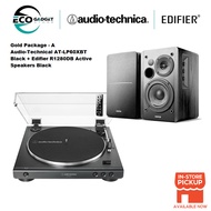 Audio-Technica AT-LP60X Turntable x Edifier R1280DB Active Speakers - Package Exclusive Set by Eco Gadget Store
