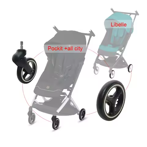 Stroller Wheel For GB Pockit + All City Buggy Cybex Libelle Front Back Wheel Or Rear Buggy Tire DIY 